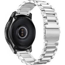 AktarMobile Samsung Galaxy Watch 4 40 / 44 mm Uyumlu Metal Kordon Premium Paslanmaz Çelik Kayış Baklalı Model