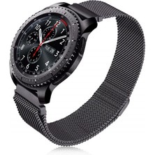 AktarMobile Samsung Galaxy Watch 4 40 / 44 mm Uyumlu Hasır Metal Kordon Mıknatıslı Tel Örgü Kayış