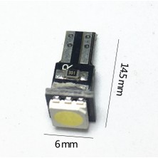 Gürler Oto Aksesuar T5 LED Ampul 10 Adet Gösterge Kadran Ampül 12V 5W Beyaz Renk