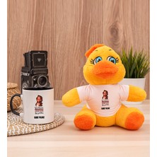 Hediye Dükkanı Kişiye Özel Kudurtayım Diye Tasarım Esprili Siyah Kupa Bardak ve Peluş Civciv