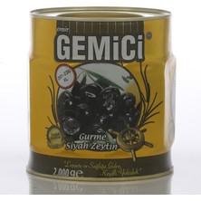 Gemici Gurme Siyah Zeytin (201-230) Teneke 2 kg