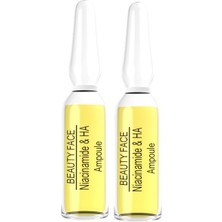 Beauty Face Aydınlatıcı Ton Dengeleyici Yaşlılık Karşıtı Niacinamide Hyalüronik Asit Serum 2 ml (2 A