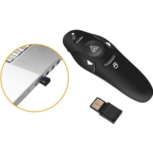 Good Shop Projeksiyon Giriş Konuşma Için 2.4ghz Kablosuz USB Powerpoint Ppt Pointer Clicker Presenter Uzaktan Lazer Çevirmeli Kalem (Yurt Dışından)