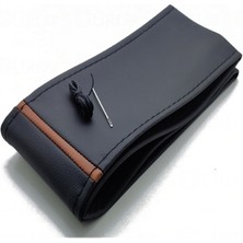 Gürler Oto Aksesuar Dikmeli Deri Direksiyon Kılıfı Kahve Yüzüklü Soft Esnek Kokusuz Standart 38CM