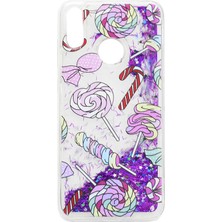 ZORE Huawei Y7 Prime 2019 Kılıf Marshmelo Akışkan Sim ve Pullu Kılıf No3