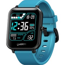 ZeBlaze Akıllı Saat Gts Bluetooth Çağrı Kalp Hızı Kan Basıncı Kan Oksijen Monitörü Müzik Kontrol-Mavi (Yurt Dışından)