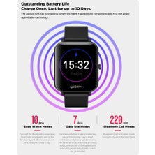 ZeBlaze Akıllı Saat Gts Bluetooth Çağrı Kalp Hızı Kan Basıncı Kan Oksijen Monitörü Müzik Kontrol-Mavi (Yurt Dışından)
