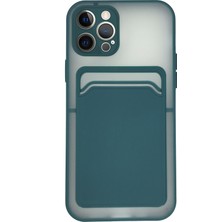 Fitcase iPhone 12 Pro Kılıf Cardy Kartlık Cepli Mat Kapak
