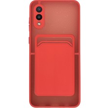 Fitcase Samsung Galaxy A02 Kılıf Cardy Kartlık Cepli Mat Kapak