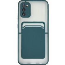 Fitcase Samsung Galaxy A02S Kılıf Cardy Kartlık Cepli Mat Kapak