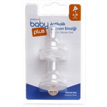 Baby Plus Antikolik Pp Biberon Yedek Emziği No:2 Orta Akış Ikili