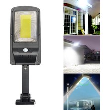 Strade Store IP65 50W / 100W / 200W / 300W Güneş Enerjili LED'li Sokak Lambası - Siyah (Yurt Dışından)