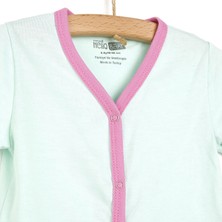 HelloBaby Basic Kız Bebek Baharlık Kısa Kol Çıtçıtlı Pijama Takımı