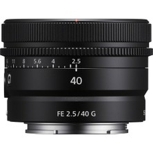 Sony Fe 40MM F2.5 G Lens - Siyah (Yurt Dışından)