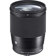 Sigma 16MM F / 1.4 Dc Dn Çağdaş Lens - Siyah (Canon Ef-M) (Yurt Dışından)