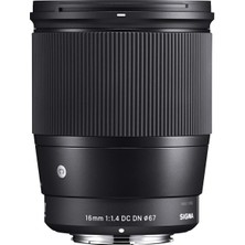 Sigma 16MM F / 1.4 Dc Dn Çağdaş Lens - Siyah (Canon Ef-M) (Yurt Dışından)