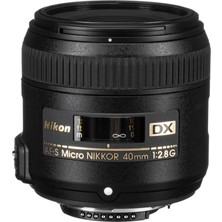 Nikon Af-S Dx Mikro Nikkor 40MM F / 2.8G Lens (Yurt Dışından)