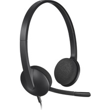 Logitech H340 USB Gürültü Önleyici Mikrofonlu Kablolu Kulaklık - Siyah