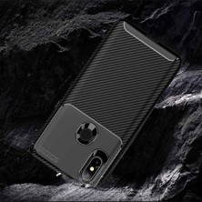 Dlrcase Xiaomi Mi Mix 3 Kılıf Negro Karbon Dizayn Silikon+Nano Glass Siyah