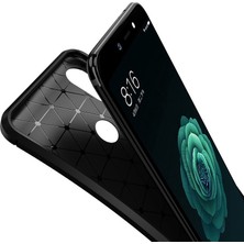 Dlrcase Xiaomi Redmi Note 5 Pro Kılıf Negro Karbon Dizayn Silikon + Nano Lacivert