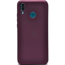 Dlrcase Huawei Y9 2019 Kılıf Premier Silikon Arka Koruma Mürdüm