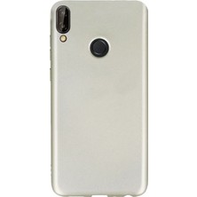 Dlrcase Huawei Honor Play Kılıf Premier Esnek Lüx Silikon+Nano Glass Gold