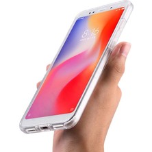 Dlrcase Xiaomi Redmi 5 Plus Kılıf Ön Arka Şeffaf Silikon Koruma Şeffaf