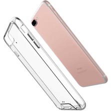 Dlrcase Apple iPhone 8 Plus Kılıf Gard Nitro Şeffaf Silikon+Nano Glass Şeffaf