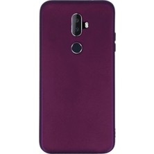 Dlrcase Alcatel 3V Kılıf Premier Silikon Esnek Arka Koruma Mürdüm