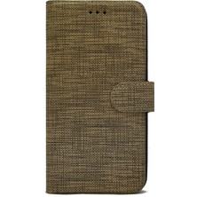 Dlrcase Xiaomi Redmi Note 8 Kılıf Kartvizitli Exclusive Spor Cüzdan Kahverengi