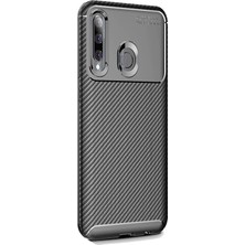 Dlrcase Huawei Honor 20 Lite Kılıf Negro Karbon Dizayn Silikon Siyah