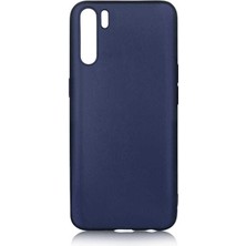 Dlrcase Oppo A91 Kılıf Premier Silikon Esnek Koruma Lacivert