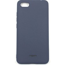 Dlrcase Xiaomi Redmi 6A Kılıfları Kılıf Premier Silikon Koruma+Nano Glass Lacivert