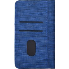 Dlrcase Oppo A12 Kılıf Standlı Kartvizitli Exclusive Spor Cüzdan Lacivert