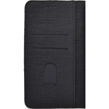 Dlrcase Huawei P40 Pro Kılıf Standlı Kartvizitli Exclusive Spor Cüzdan Siyah