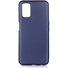 Dlrcase Oppo A72 Kılıf Premier Silikon Esnek Koruma+Nano Glass Lacivert