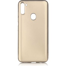Dlrcase Samsung Galaxy A11 Kılıf Premier Silikon Esnek Koruma Gold