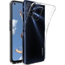 Dlrcase Oppo A72 Kılıf Kamera Korumalı Şeffaf Silikon Şeffaf