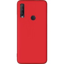 Dlrcase Alcatel 1s 2020 Kılıf Premier Silikon Esnek Koruma Kırmızı