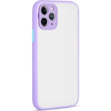 Dlrcase Apple iPhone 11 Pro Kılıf Hux Kamera Korumalı Silikon Mor