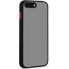 Dlrcase Apple iPhone 8 Plus Kılıf Hux Kamera Korumalı Silikon Siyah