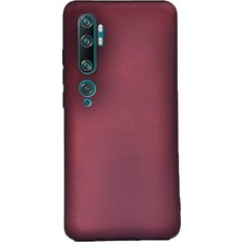 Dlrcase Xiaomi Mi Note 10 Kılıf Premier Silikon Esnek Koruma Mürdüm