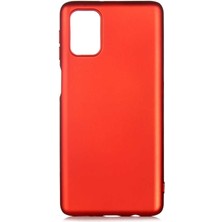 Dlrcase Samsung Galaxy M31S Kılıf Premier Silikon Esnek Koruma Kırmızı