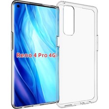 Dlrcase Oppo Reno 4 Pro Kılıf Süper Silikon Şeffaf Koruma Renksiz