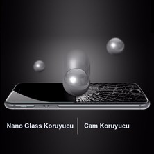 Dlrcase Xiaomi Mi Mix 3 Kılıf Premier Silikon Esnek Koruma+Nano Glass Kırmızı