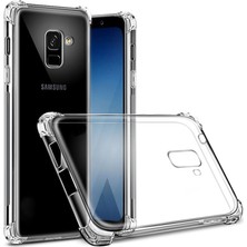 Dlrcase Samsung Galaxy J4 Kılıf Antishock Ultra Koruma+Nano Glass Şeffaf