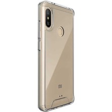 Dlrcase Xiaomi Redmi Note 5 Pro Kılıf Gard Şeffaf Silikon + Nano Glass Şeffaf