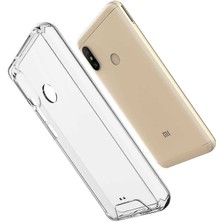 Dlrcase Xiaomi Redmi Note 5 Pro Kılıf Gard Şeffaf Silikon + Nano Glass Şeffaf