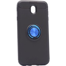 Dlrcase Samsung Galaxy J7 Pro Kılıf Ravel Yüzüklü Mıknatıslı+Nano Koruyucu Karışık Renk