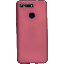 Dlrcase Huawei Honor View 20 Kılıf Premier Silikon Esnek Arka Koruma Mürdüm